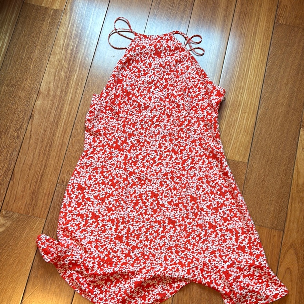 Red Floral dress